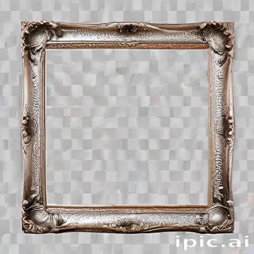 silver picture frame png