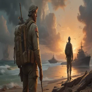 military drawing