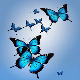 blue butterfly png