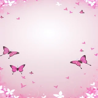 pink butterflies background
