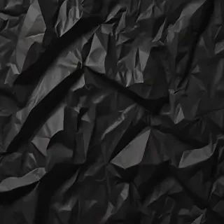 black crumpled paper
