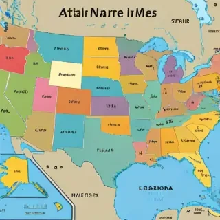 united states map with state names