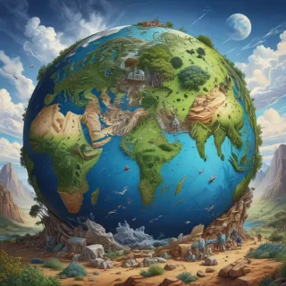 earth cartoon drawing