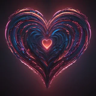 neon heart png