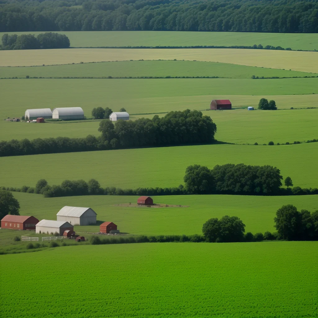 background of a farm