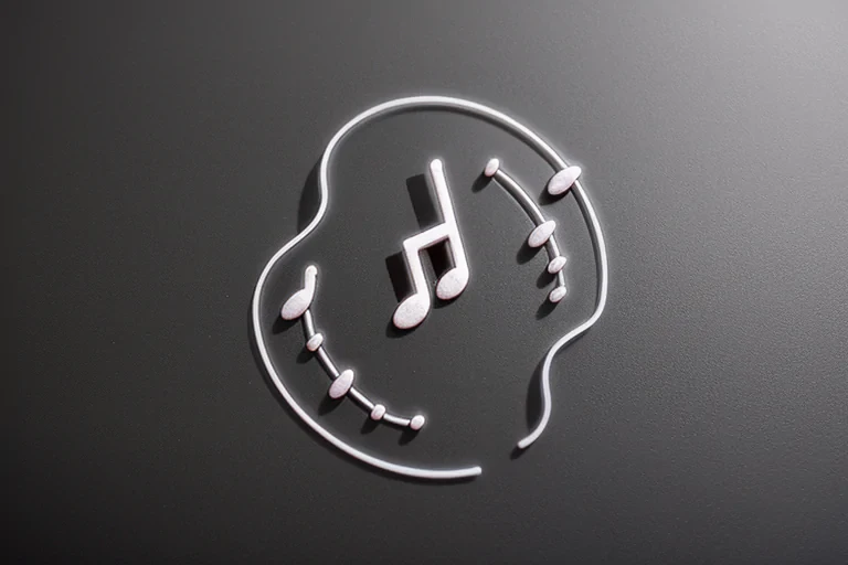 transparent music note