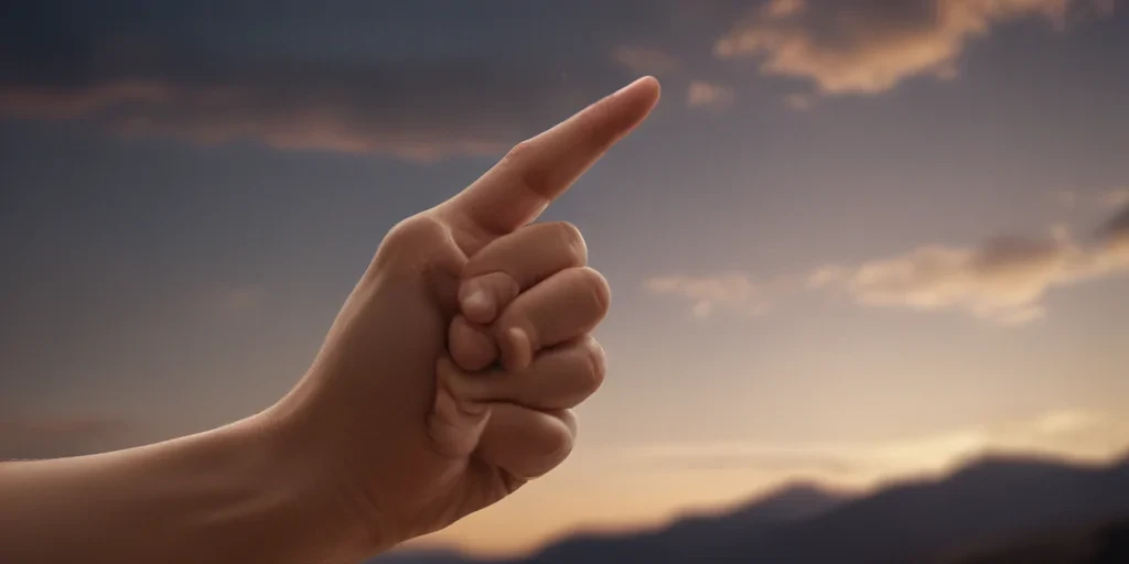 middle finger background