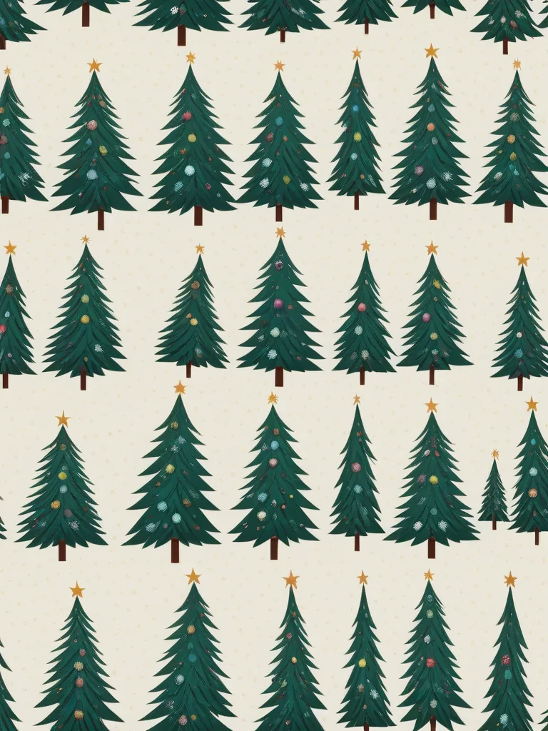 christmas tree wall paper