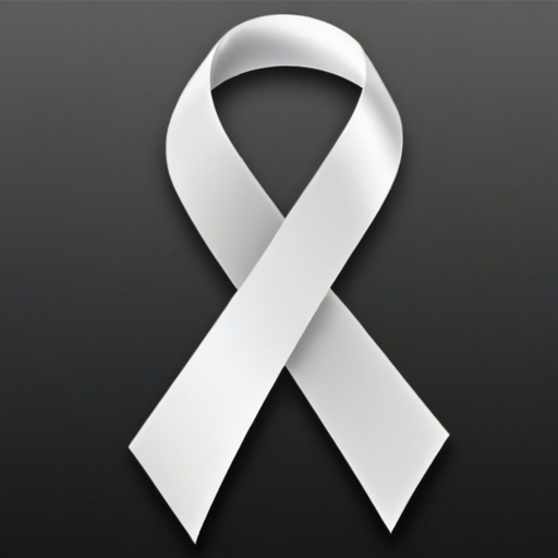white ribbon png
