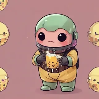 cute boba backgrounds