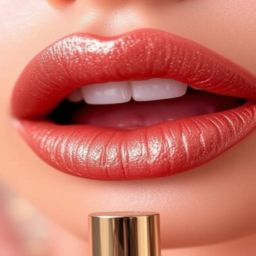 Velvety rose gold lips with a frosted finish, "Champagne Dreams" showcases a unique dimensional effect and subtle sparkle, perfect for a glamorous evening look