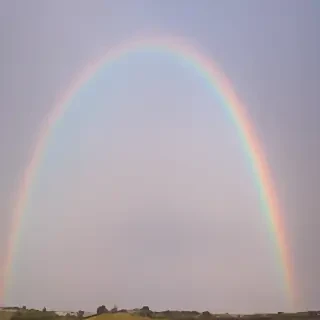 pastel coloured rainbow