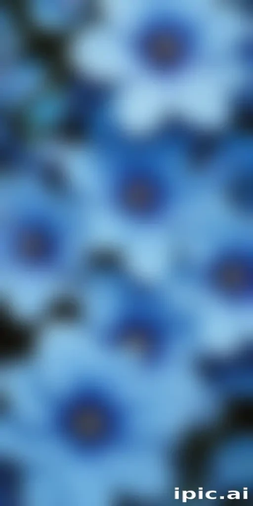 background blue flower wallpaper