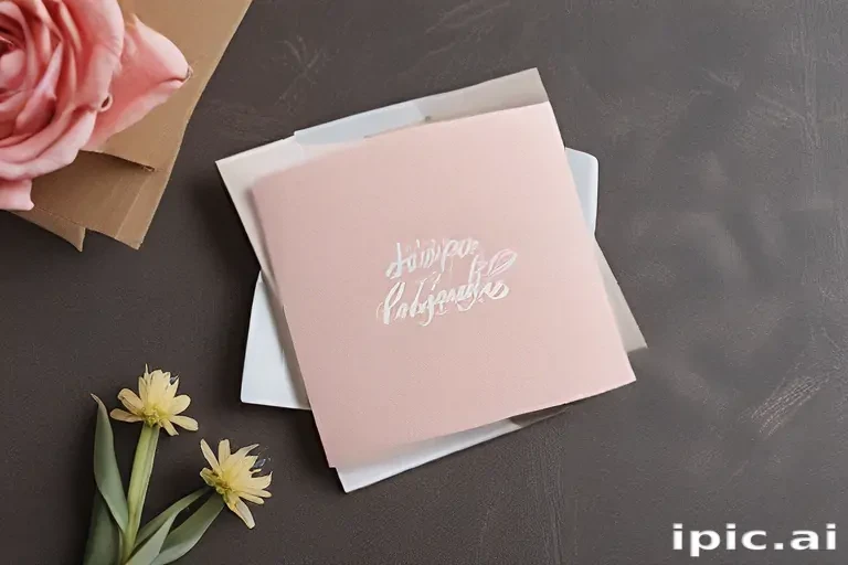 greeting card mockup