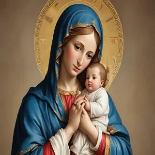 virgin mary clip art