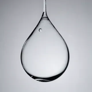 transparent water drop