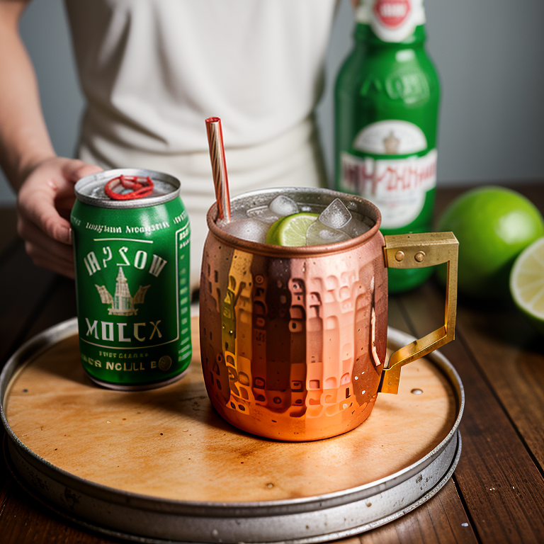 moscow mule in a can