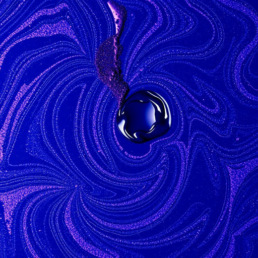 Cosmic Galaxy Swirl presents a deep navy base with swirls of purple and silver, capturing the essence of the night sky for celestial-inspired makeup looks.