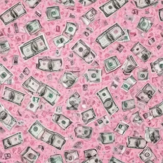 pink money background