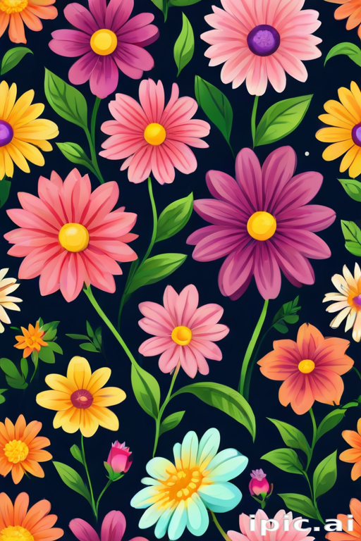cartoon flowers png