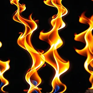 transparent fire
