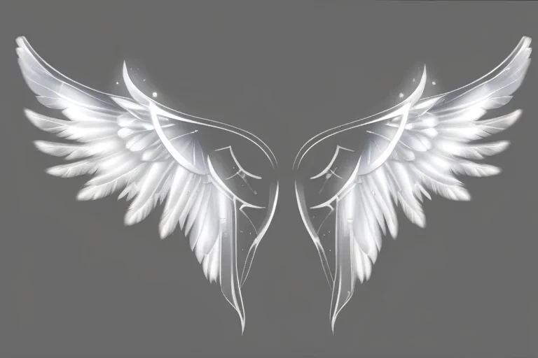 transparent angel wings