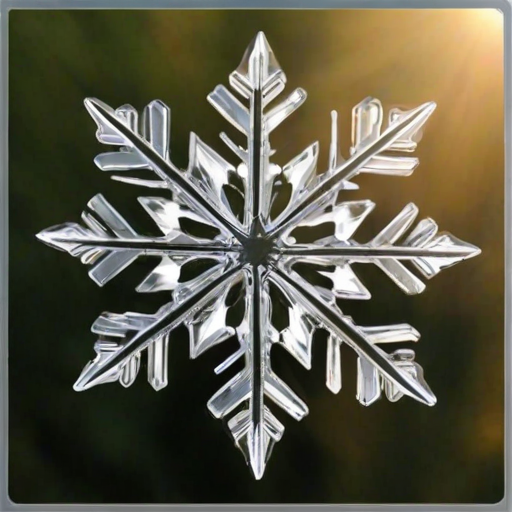 transparent snowflake