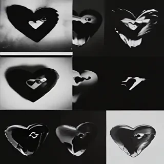 black heart aesthetic