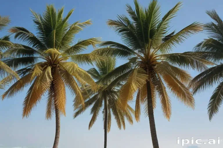 palm trees transparent
