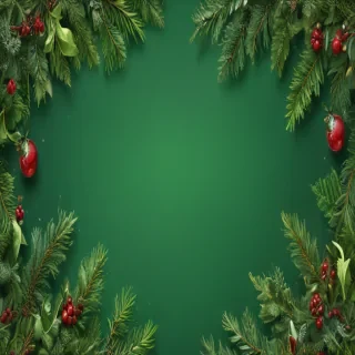 green christmas bg