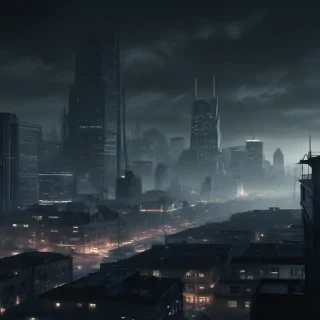 dark city background