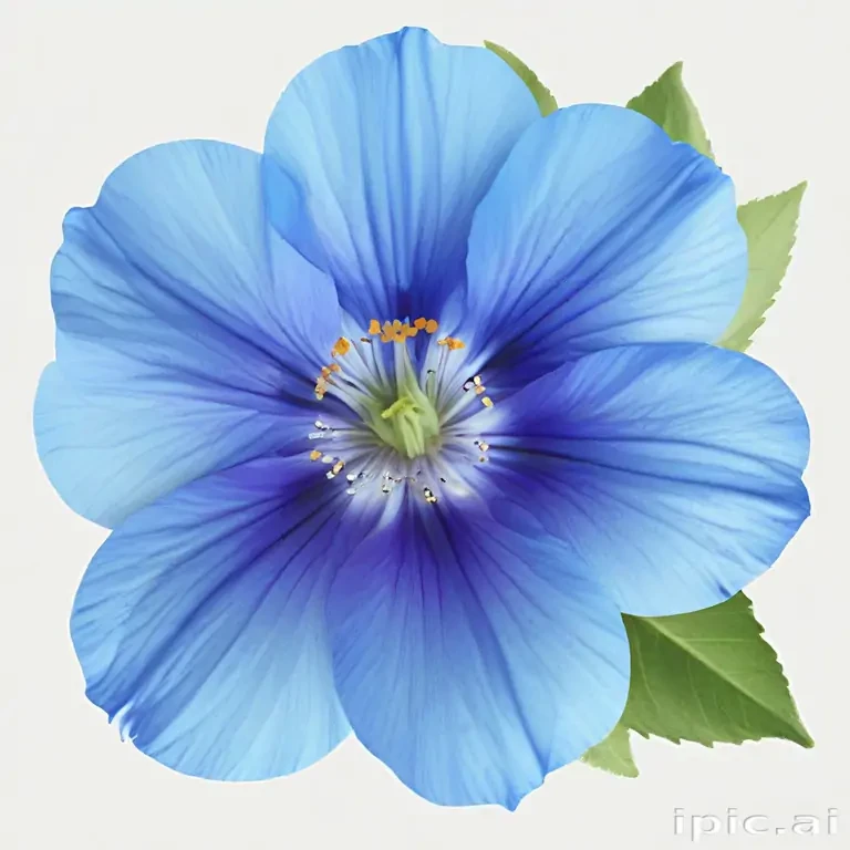 blue flower transparent