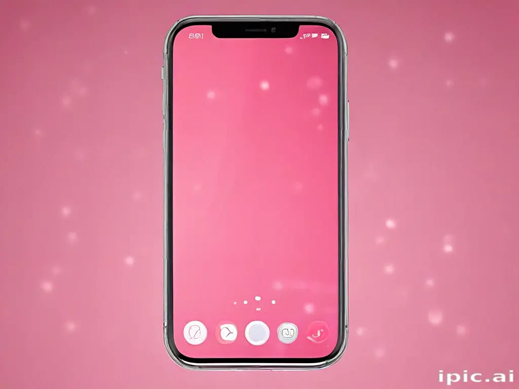 pink home screen