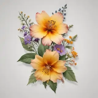 pressed flower png