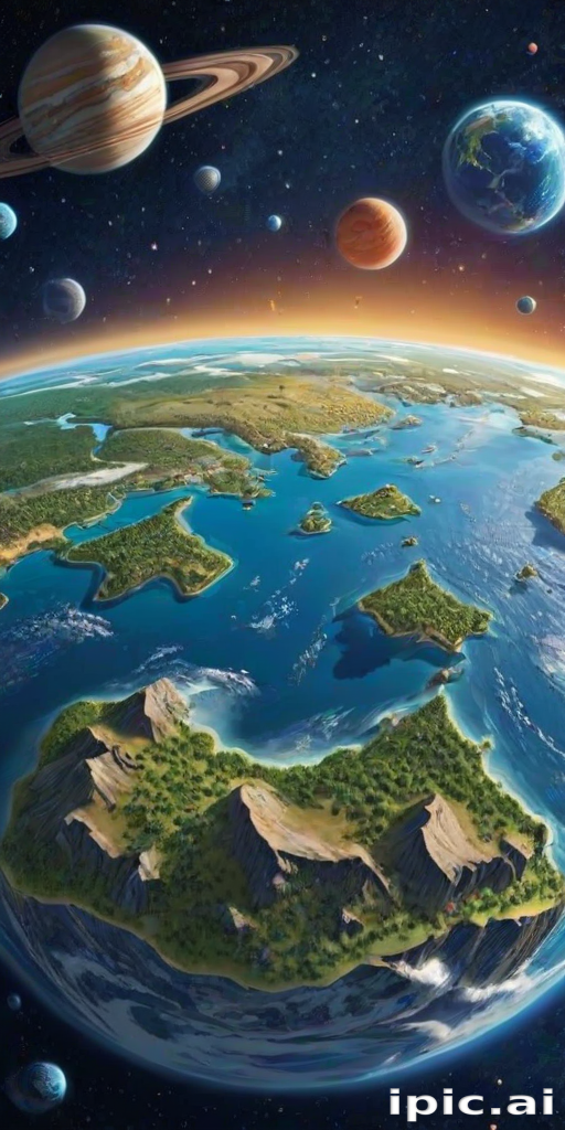 cartoon picture of the planet earth