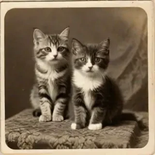 vintage pictures of cats