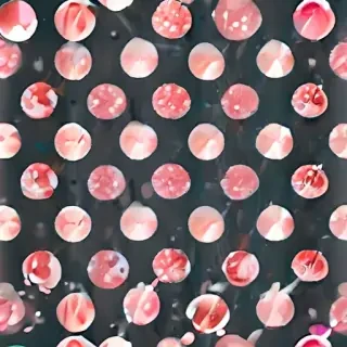 polka dots transparent