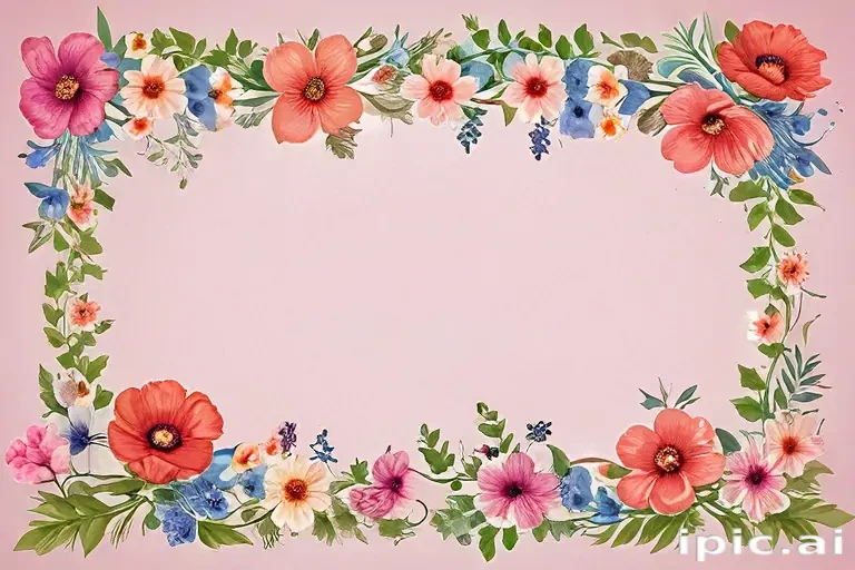 clipart borders flowers