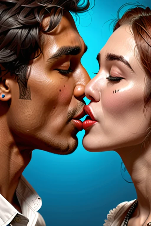 kissing png