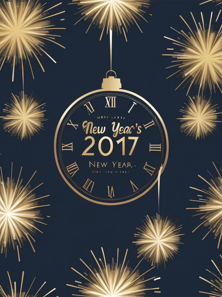 Celebrating the Arrival of the New Year 2017 with Festive Decorations