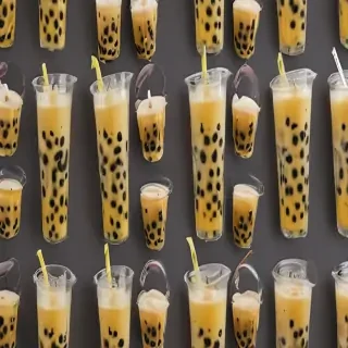boba tea background