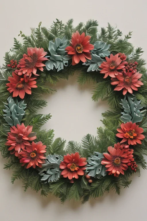wreath drawing