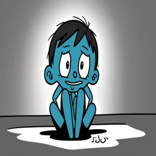 cartoon images of depression