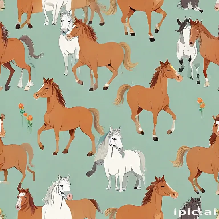 horses cartoon