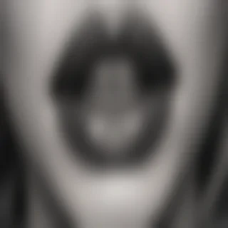 lips black and white clipart