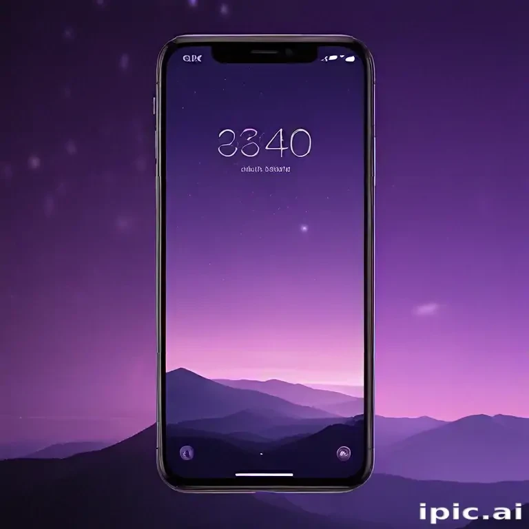 purple lockscreen