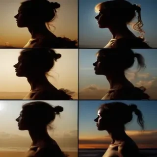 people silhouettes