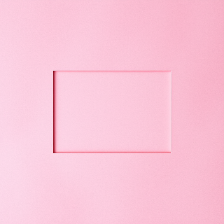 create a vibrant textured background in shades of pink, with an empty rectangular frame in the center, shot with a DSLR camera at f/2.8 aperture, ISO 100, 50mm lens, in soft natural lighting to enhance depth and color richness