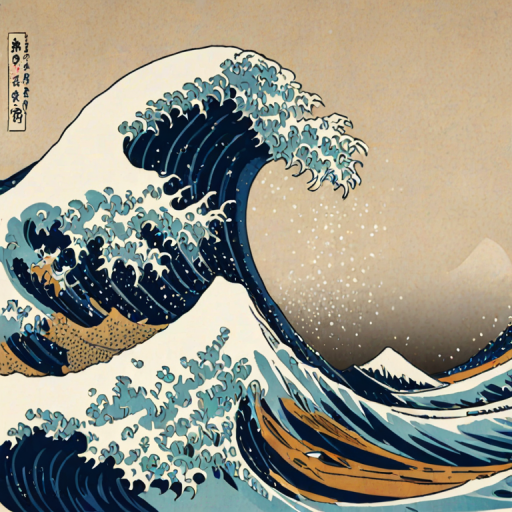 great wave wallpaper