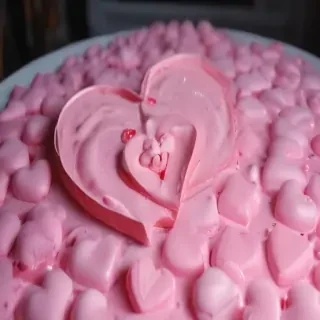 pink hearts aesthetic